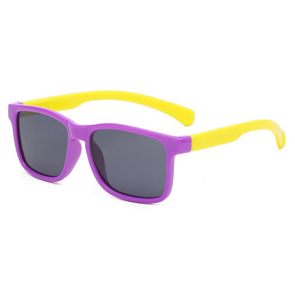 Children's Fashionable Outdoor Vacation Sunscreen Silicone Polarized Sunglasses 