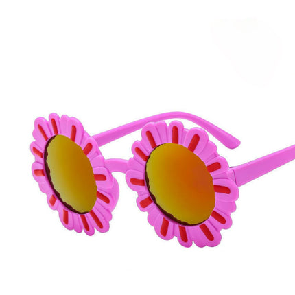 Children's Sunshade Cute Round Frame Fashionable Outdoor Fun Sunglasses 