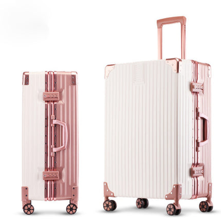Women's Trolley Case Universal Wheel 24-inch Suitcase Men's Aluminum Frame Suitcase