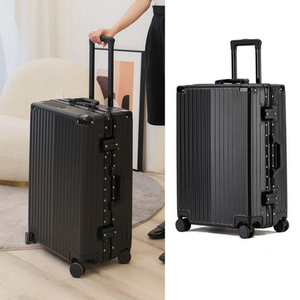 Luggage Women's Aluminum Frame Trolley Suitcase Men's 20-inch Password Travel Suitcase