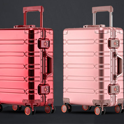 Universal Wheel Aluminum Alloy Suitcase Metal Box Code All-aluminum Magnesium Alloy Trolley Case