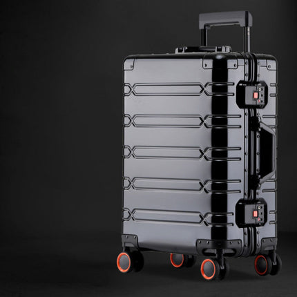 Universal Wheel Aluminum Alloy Suitcase Metal Box Code All-aluminum Magnesium Alloy Trolley Case