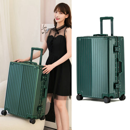 Luggage Women's Aluminum Frame Trolley Suitcase Men's 20-inch Password Travel Suitcase