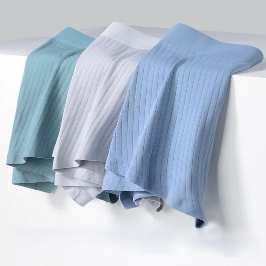Wholesale Cotton Men's Underwear Solid Color Cotton Antibacterial No Trace Boxer Briefs
