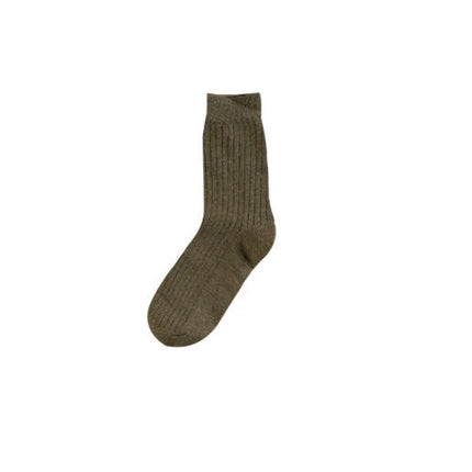 Men's Fall Winter Cotton Sweat-absorbent Breathable Mid-thick Warm Mid-calf Socks 