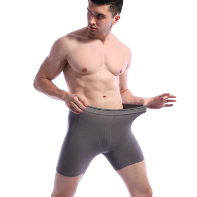 Men's Oversized Cotton Extended Wear-resistant Sports Boxer Briefs