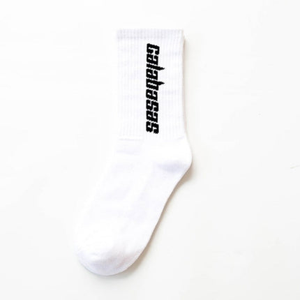 Couple's Spring Summer Letter Cotton Sweat-absorbent Anti-odor Breathable Socks