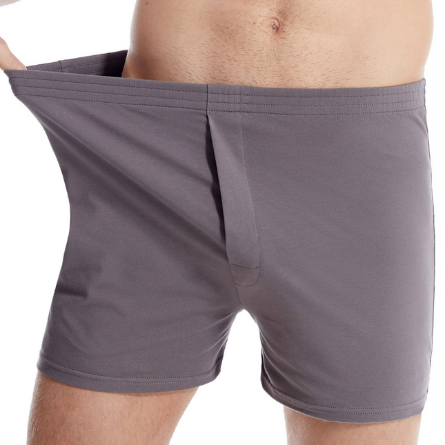 Men's Loose Cotton Boxer Briefs Oversized Breathable Boxer Shorts