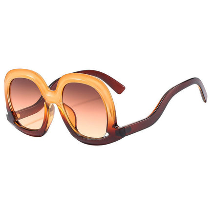 Wholesale Men's Irregular Large Frames Fashionable Women's Sunglasses 