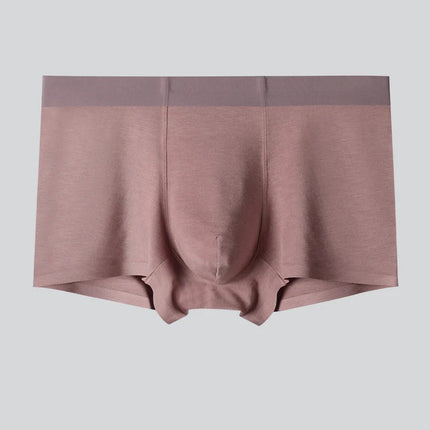 Wholesale Men's Plus Size Panties Modal Silk Seamless Boxer Briefs Underpants