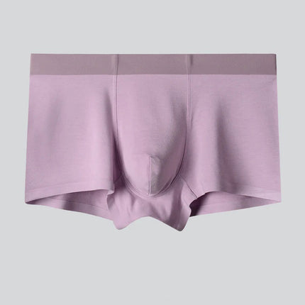 Wholesale Men's Plus Size Panties Modal Silk Seamless Boxer Briefs Underpants