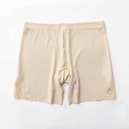 Wholesale Women's Summer Lace Silk Breathable Mid-waist Safety Underwear