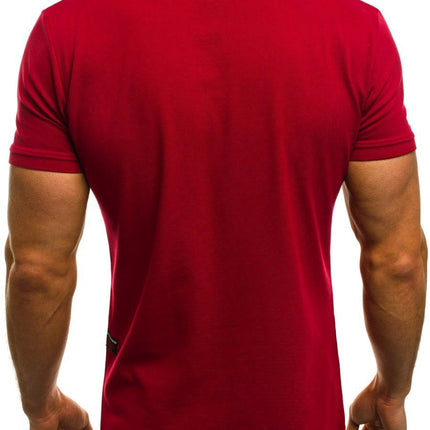 Lässiges Kurzarm-Poloshirt mit einfarbigem Revers für Herren