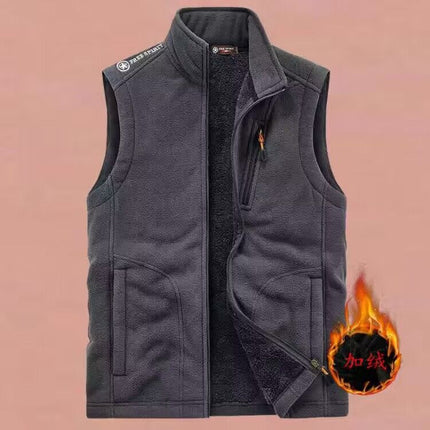 Wholesale Men's Spring Fleece Sleeveless Polar Fleece Outdoor Vest