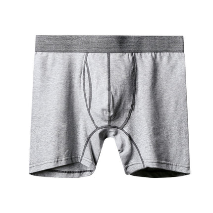 Wholesale Simple Cotton Men's Underwear Boxer Long Length Sports Shorts