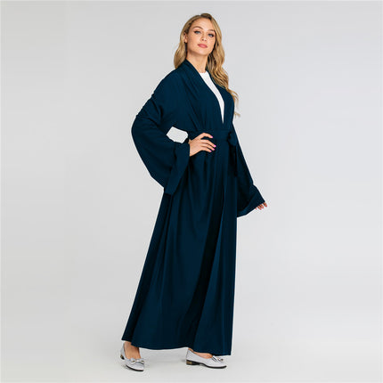 Ladies Dubai Robe Solid Long Sleeve Cardigan