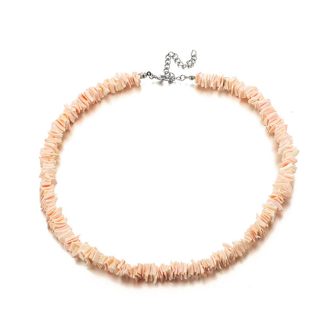 Creative Irregular Crushed Shell Necklace Bracelet Set