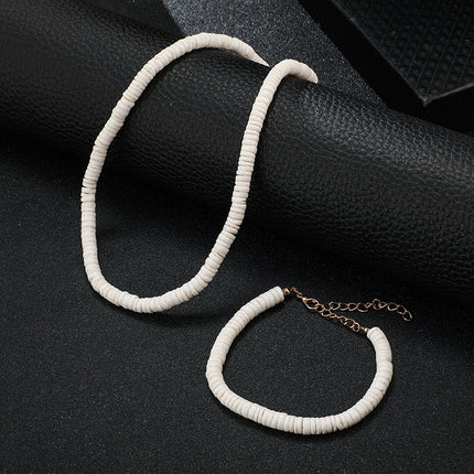 Perlen-Schmuckstein-Muschel-Fragment-Halskette Damen-Halskette