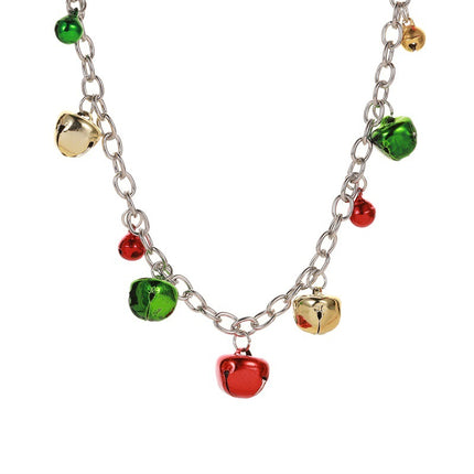 Weihnachtsschmuck-bunte Glocken-Halsketten-Armband-Ohrringe
