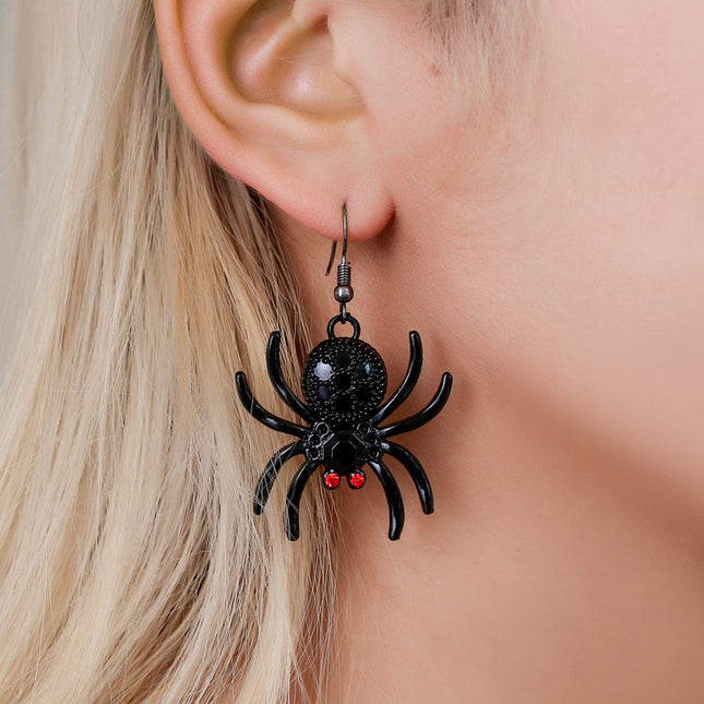 Großhandels-Halloween-kreative Spinnen-gotische Ohrringe