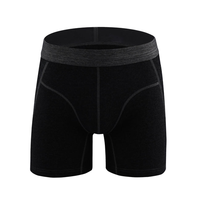 Wholesale Men's Sports Briefs Lengthened Cotton Running Fitness Boxer