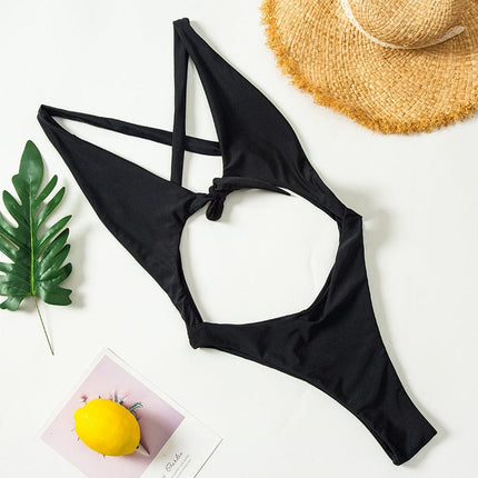 Women's Sexy Hollow One-Piece Bikini Swimsuit