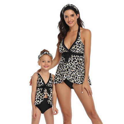 Wholesale Parent-child Two Piece Swimsuit Mother Daughter Slim Swimwear