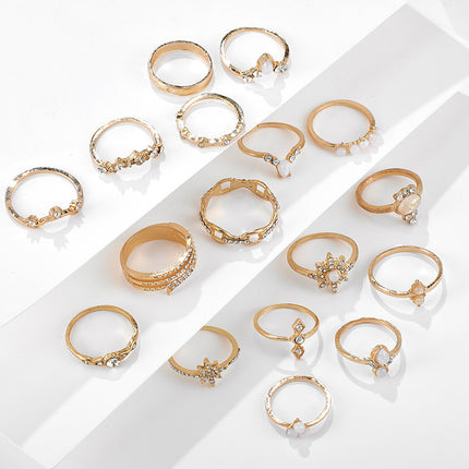 Ladies Rhinestone Set Ring Jewelry