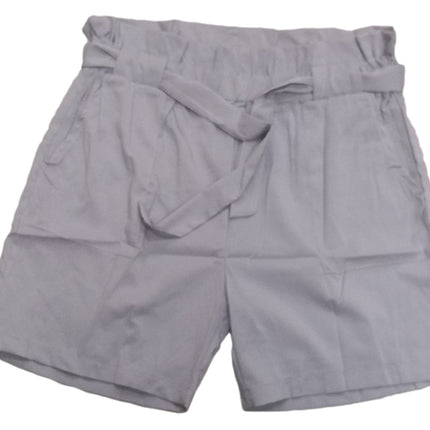 Pantalones cortos casuales de cintura alta elásticos de pierna ancha para mujer primavera verano
