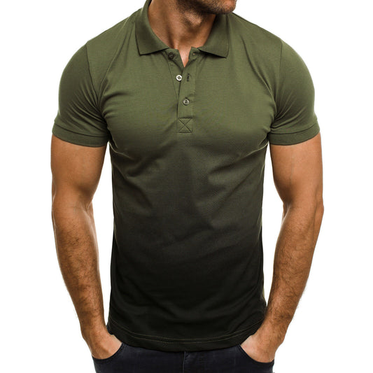 Wholesale Men's Summer Casual Sports Lapel Short Sleeve Polo Shirt