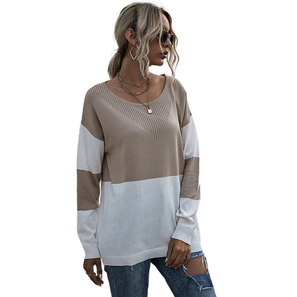 Wholesale Women's Pullover Autumn/Winter Round Neck Knitted Sweater