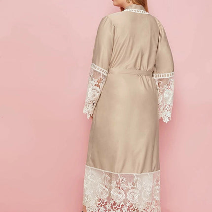 Women's Embroidered Cardigan Robe Muslim Abaya