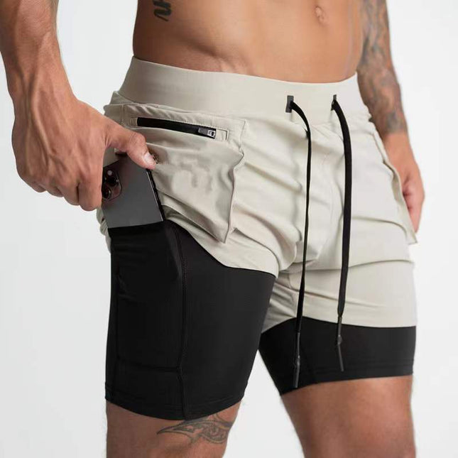 Sommer Herren Multi Pocket Fitness Sport schnell trocknende atmungsaktive Shorts