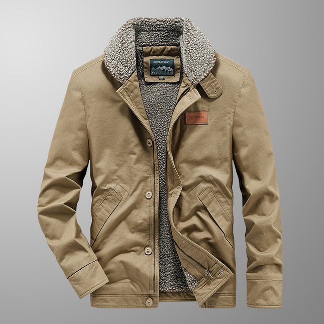 Wholesale Men's Autumn Winter Coat Thick Sherpa Padded Jacket