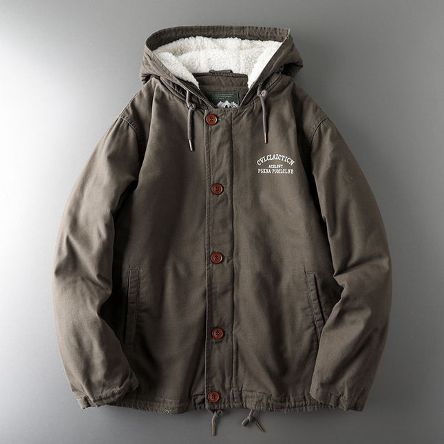 Wholesale Men's Winter Workwear Lambswool Jacket