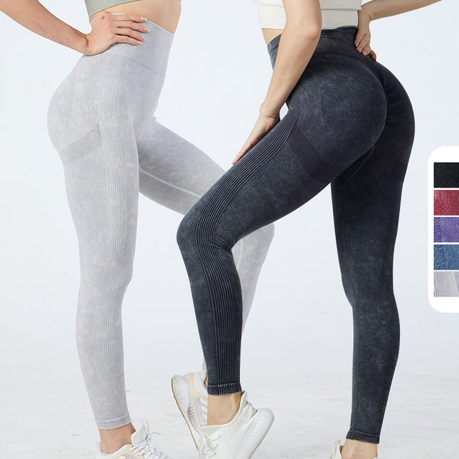 Wholesale Women's Seamless Scrub Yoga High Waist Butt Lift Gym Leggings