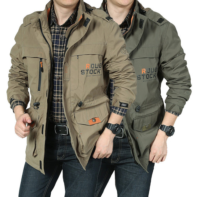 Wholesale Men's Outdoor Casual Military Mountaineering Thin Jacket