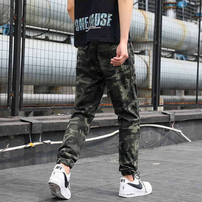 Wholesale Men's Casual Cargo Pants Camouflage Multi-Pocket Pants