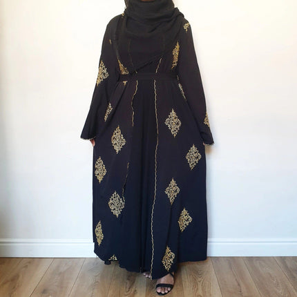 Women's Embroidered Cardigan Dubai Robe Kimono