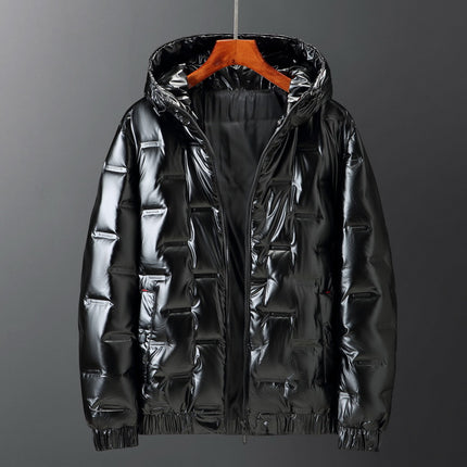 Wholesale Men's Winter Thickened Coat Jacket Short Glossy Down Jacket