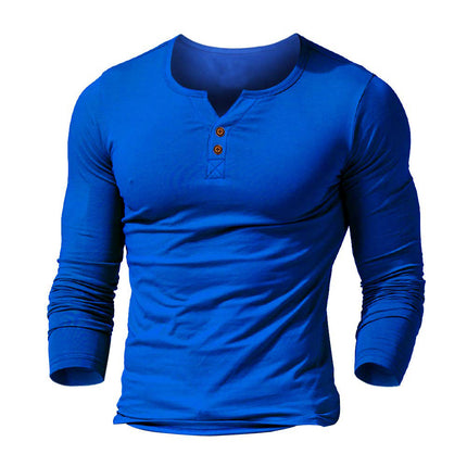 Wholesale Men's Long Sleeve Casual Sports Plus Size T-Shirt