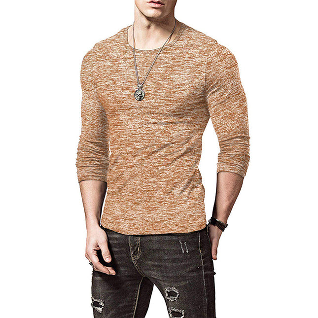 Wholesale Men's Autumn Camouflage Long Sleeve Round Neck T-Shirt