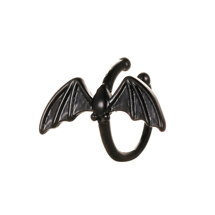 Halloween Personalized Retro Bat Ear Clip No Pierced Couple Earrings