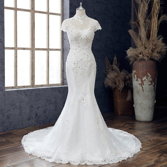 Wholesale Bridal Off Shoulder French Mermaid Wedding Dress
