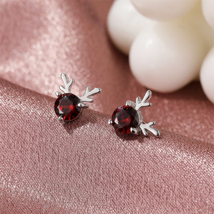 Christmas Gift Simple Fawn Small Elk Stud Earrings