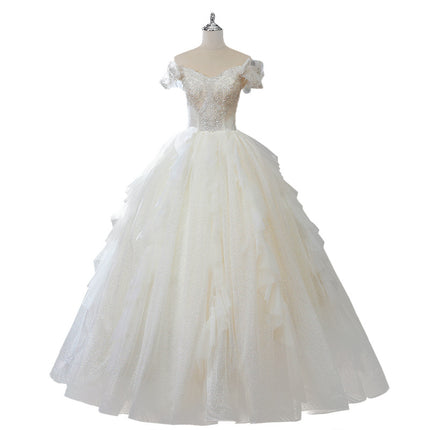 Wholesale Bridal Strapless French Floor Light Wedding Dress