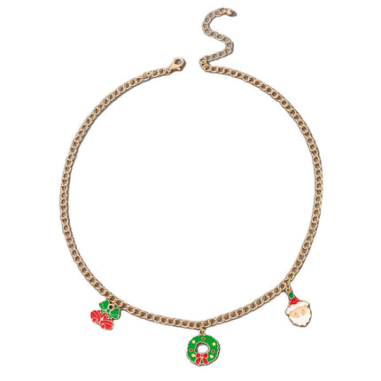 Christmas Collection Snowman Sock Pendant Necklace