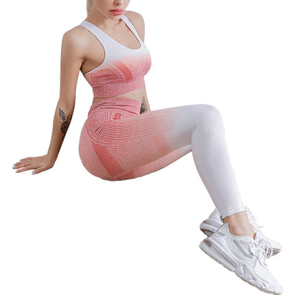 Damen Sport schnell trocknende Weste Leggings Yoga zweiteiliges Set