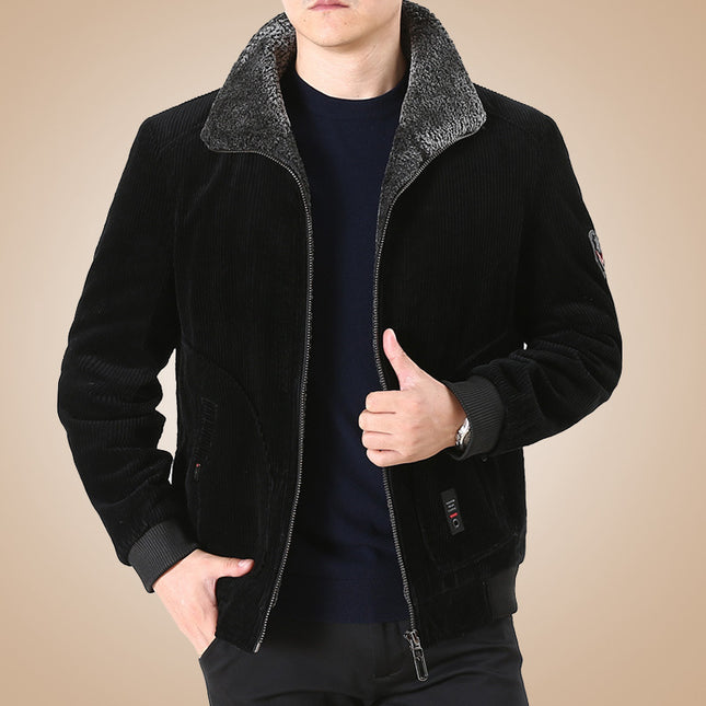 Wholesale Men's Winter Casual Coat Thickened Padded Corduroy Jackets