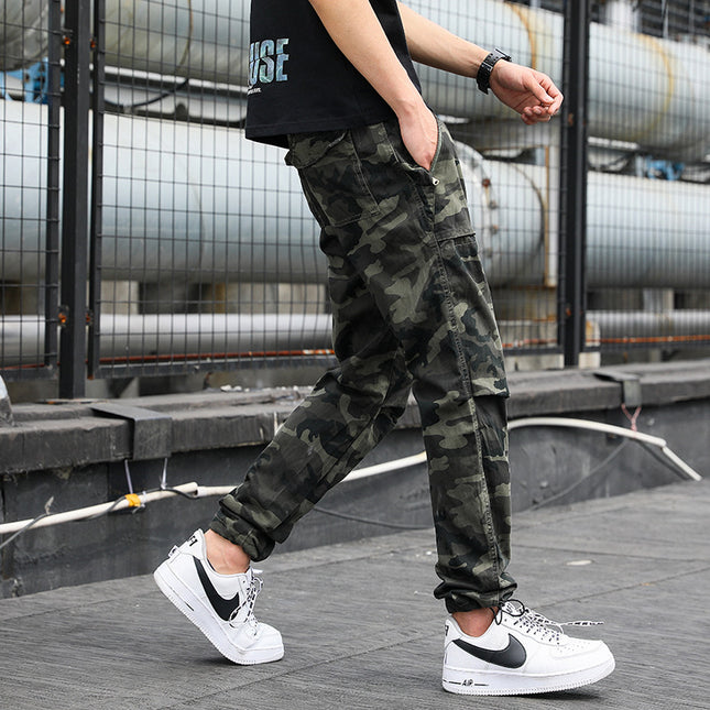 Wholesale Men's Casual Cargo Pants Camouflage Multi-Pocket Pants